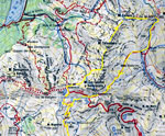 Cartina salita al Monte Sellero